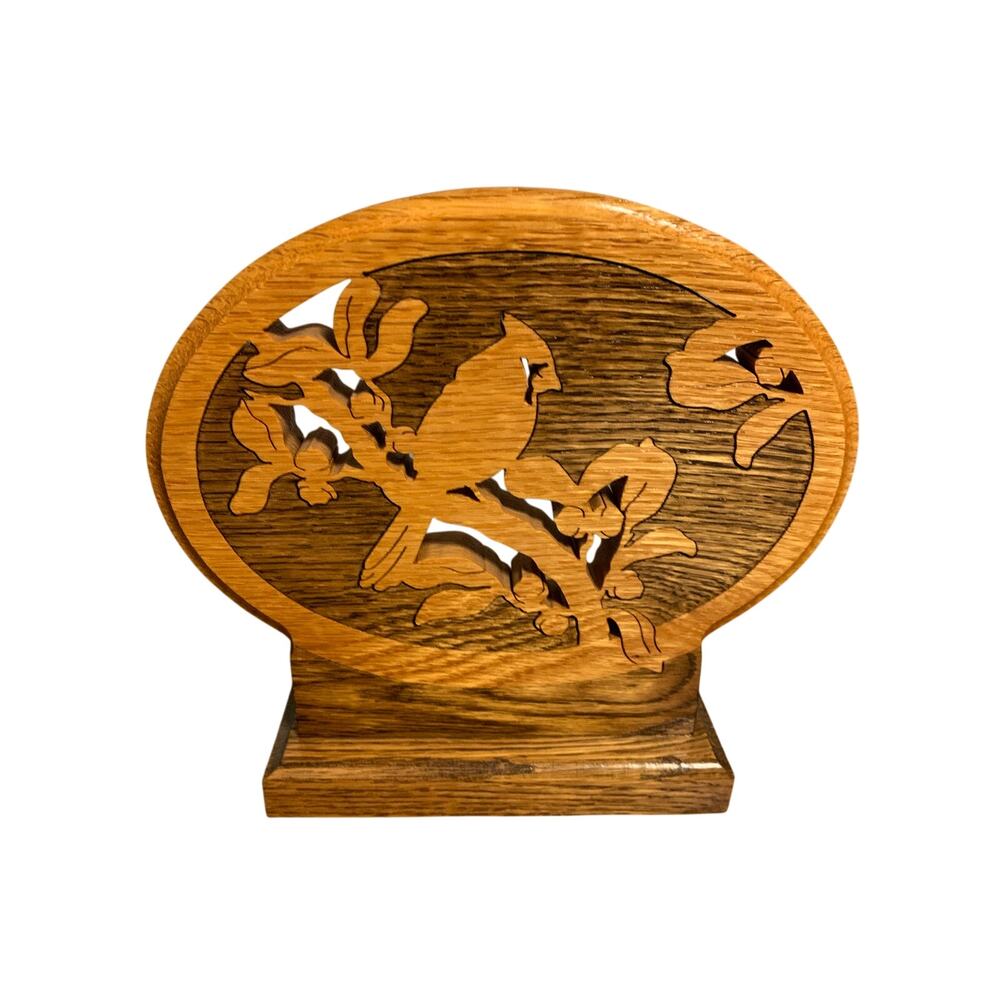 Cardinal Wood Art Display Free Standing Scrollsaw Desk 2-Sided w/Base Dan Weyers